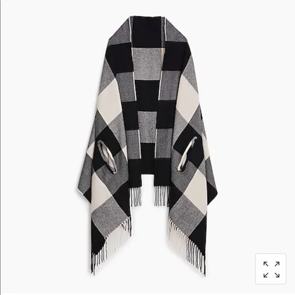 J. Crew Factory Accessories - NWT J. Crew Factory Plaid Cape-Scarf